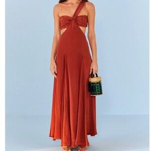 Farm Rio Brown Maxi Dress